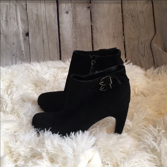 Sam Edelman Black Suede Booties - Picture 6 of 7